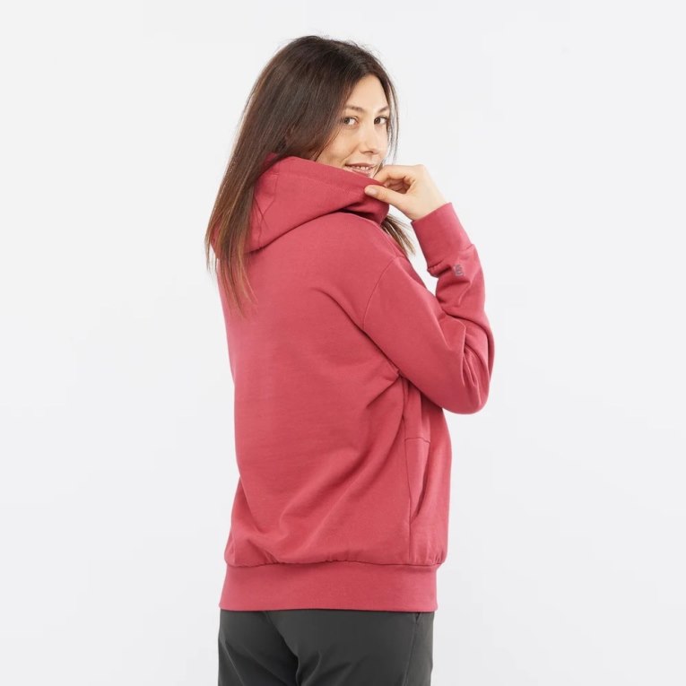 Red Salomon Outlife Logo Summer Women's Sweatshirt | PH 73280J